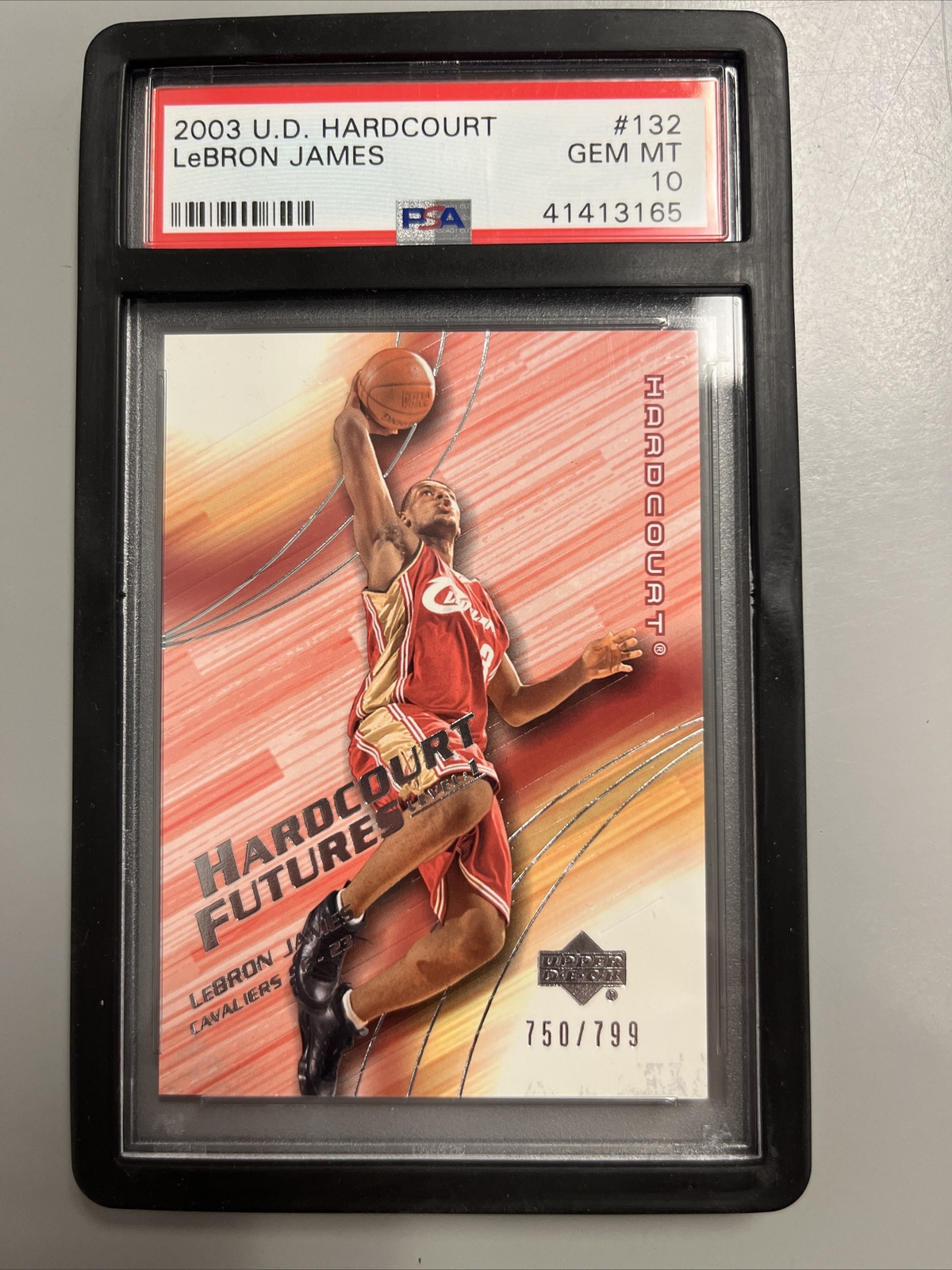 lebron james upper deck hardcourt