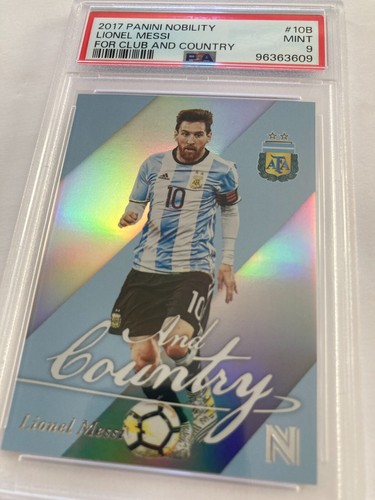 2017 PANINI NOBILITY FOR CLUB & COUNTRY #10B LIONEL MESSI PSA 9 - Picture 11 of 24