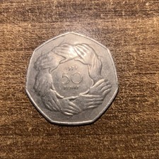 1973 EEC 50p Coin Elizabeth II Rare Fifty Pence Coin