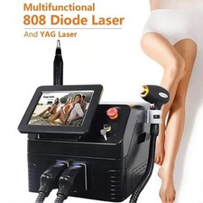 2IN1 808nm Diode Laser Hair Removal Pico NG YAG Laser Tattoo Beauty Machine