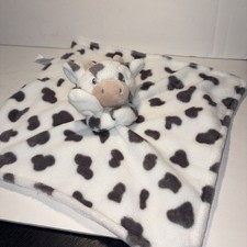 CARTERS COW BULL BLACK AND WHITE LOVEY SECURITY BLANKET 68299 2023