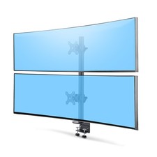 StarTech.com Desk Mount For 2x Vertically Stacked Monitors, Dual 49", Total 70lb