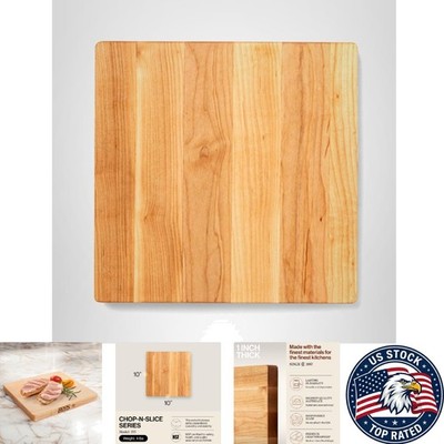 Exquisite 10''x10'' Maple Cutting Board - Reversible Butcher Block Essential