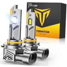 Upgraded Light Bulbs, 40,000LM 10X Ultra-Bright 6500K Cool White, 360  9005/HB3