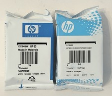 2 HP 60 Tri-Color Ink Cartridge No Box SEALED