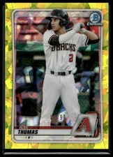 2020 Bowman Draft Sapphire Alek Thomas #BD-195 Diamondbacks SN Yellow