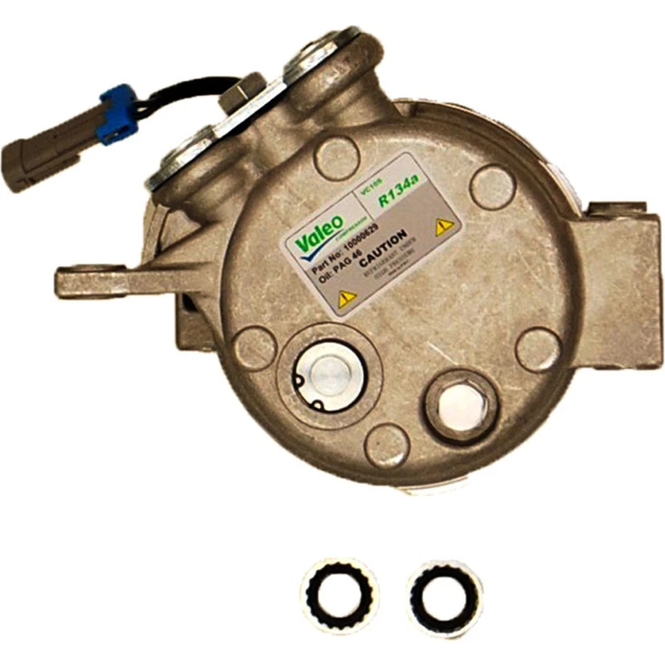 Compresor de aire acondicionado Valeo 10000629 para Chevy SaVana Express Van Yukon con embrague Foto 3 de 4