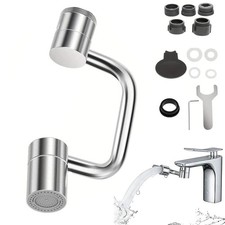 1440 Swivel Faucet Extender Rotatable Faucet Aerator Extension Sink Aerator ...