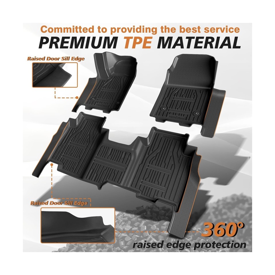 ELMASLINE 3D Gummimatten Für Ford Explorer (2023-2025) | Perfekte Passform & Rundumschutz
