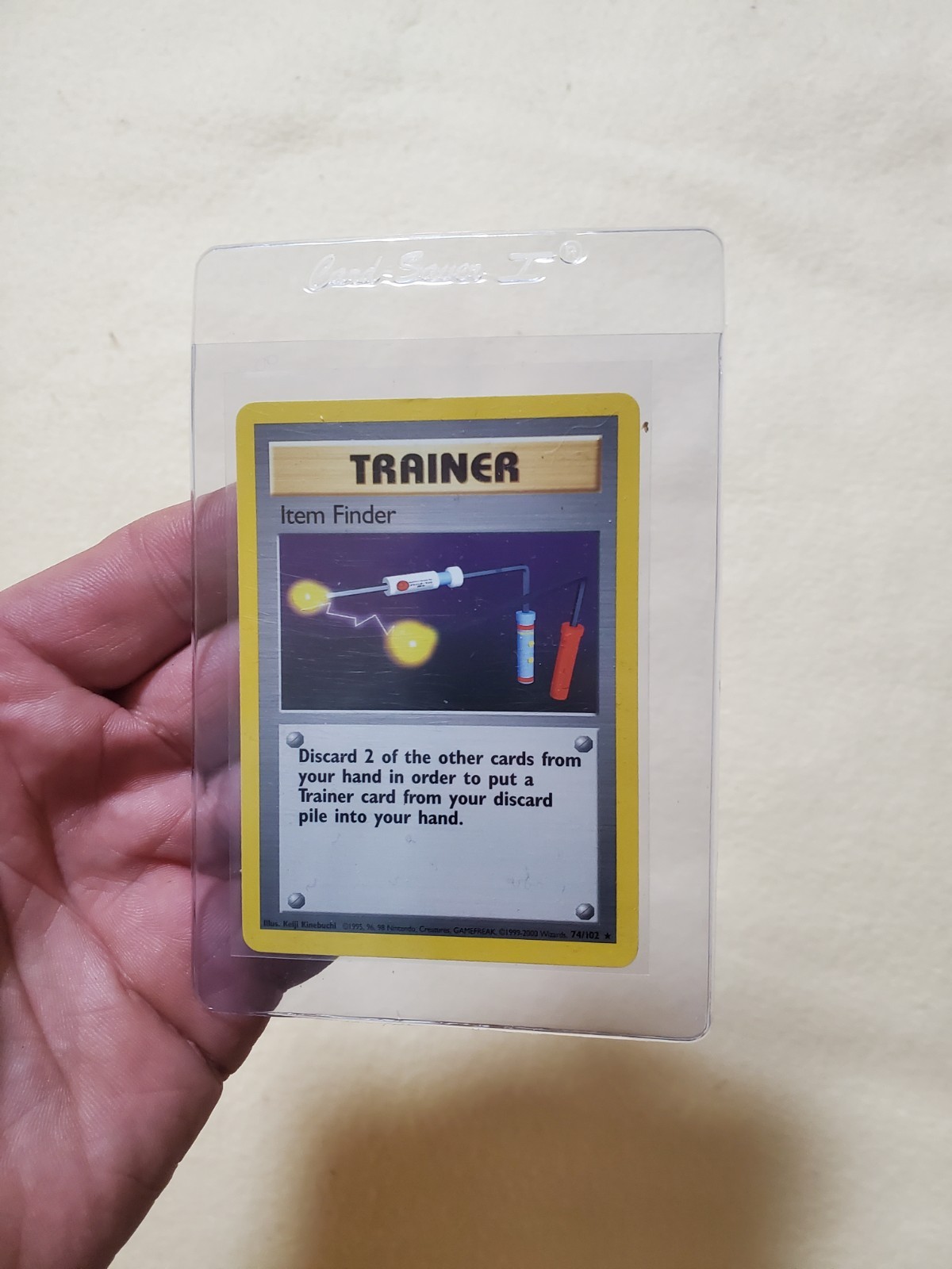 Item Finder 74/102 Base Set Rare Pokemon tcg 1999 LP