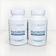 PureHealth Research ReGROW HAIR ACTIVATION FORMULA  60 Capsules - Exp : 09/2026