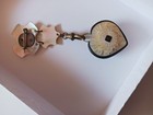 Antique Victorian Black Jet Mother of Pearl Heart Mourning Pin See Description — photo 4