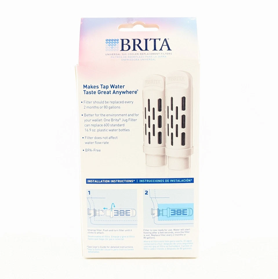 Brita Universal Jug Cooler Water Replacement Filters JUGRPLB4 4-Pack -New Sealed - Image 2 of 4