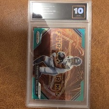 Panini 2022 Prizm Fireworks Green Prizm Kenneth Walker III F-14 ADVANCEDGRADING…