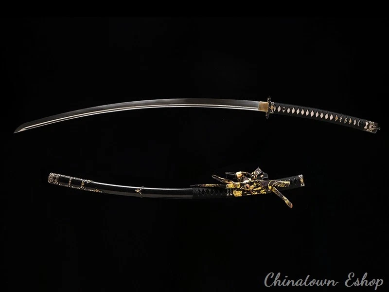 Espada Larga Japonesa Nodachi Katana Odachi 60SI2crva Acero Profundo Sori Afilado #2797 Foto 3 de 4