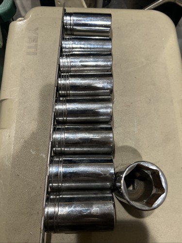 SNAP-ON6Point 1/2" Drive DEEP SOCKET SET TS481 - TS341 9 Piece Set - Bild 1 von 11