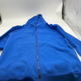 СВИТЕР RUDOLPH НА МОЛНИИ - РАЗМЕР: МУЖСКОЙ L - СИНИЙ