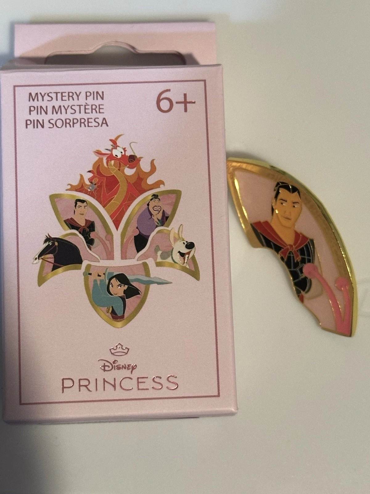 Disney Pin Mulan Characters Flower Puzzle - Prince Loungefly Pin