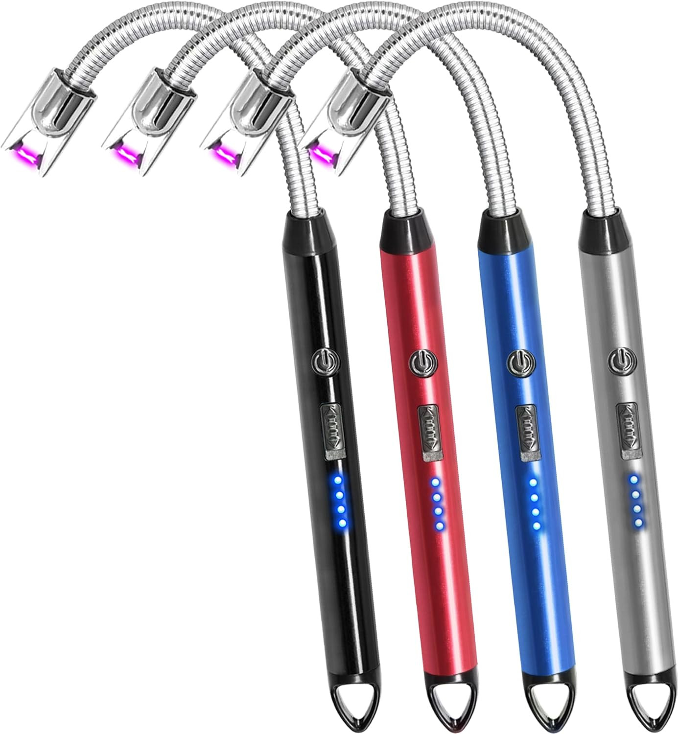 Electric Rechargeable Arc Windproof Lighters Flexible Neck