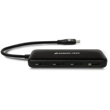IO Gear GUH3C4C 4-Port USB-C 3.2 Gen 2 Data Transfer Hub Device - Black