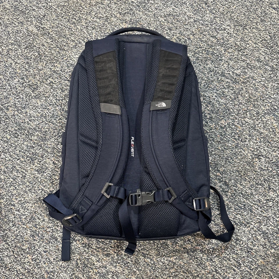 The North Face Cryptic Aviator Navy Light Heather Laptop School Backpack Daypack - Image 2 of 4