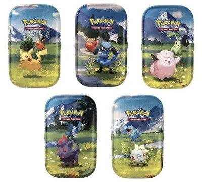 Pokemon Erhabene Helden Mini Tin Artwork Set - Deutsch - Geöffnet - Only Tins