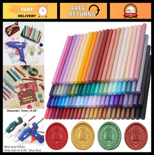 100 Pcs Assorted Color Sealing Wax Sticks for Wax Seal Stamp  Glue Gun - Weddin