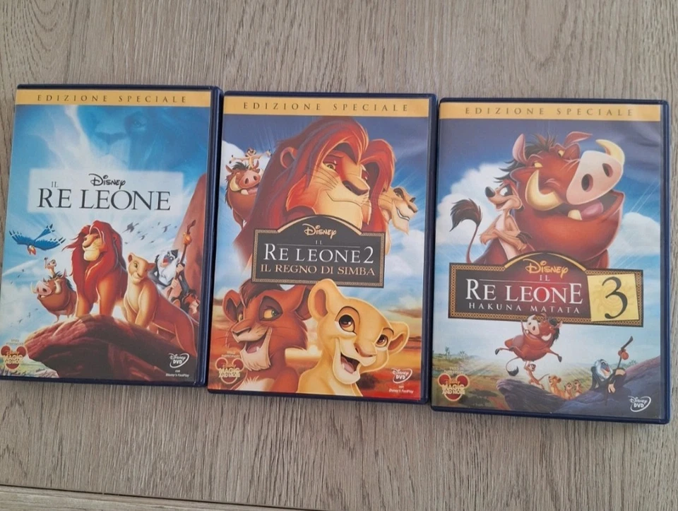 Dvd IL RE LEONE Disney Trilogia Box Edizione Speciale Collezione completa 1 2 3 - Immagine 4 di 4