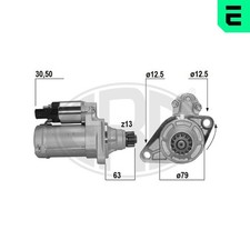 ERA 221071A STARTER PEZZO NUOVO, SENZA PEGNO per AUDI SEAT SKODA VW