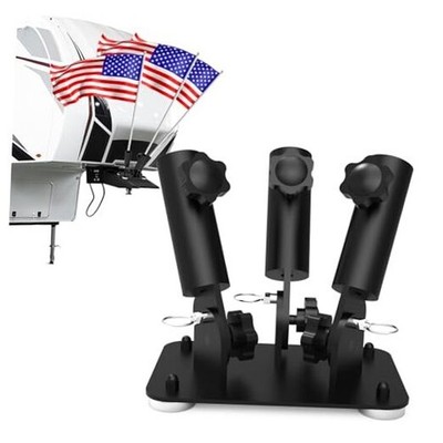 Magnetic Flag Pole Holder for 5th Wheel RV Hitch Flag Pole Holder for Triple