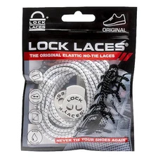 Lock Laces Wht48 Safety Shoe Laces,White,48" L,Pr