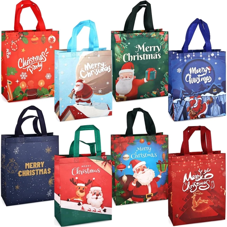 Weihnachtstüten, Geschenktaschen, Vliesstoff, Geschenkverpackung, Weihnachtsd...