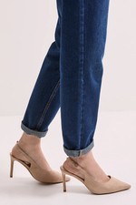 Dorothy Perkins Taupe Court Shoes Womens Daywear Heels