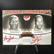 2007 Press Pass Legends Larry Johnson Stacey Augmon Alumni Association Dual Auto