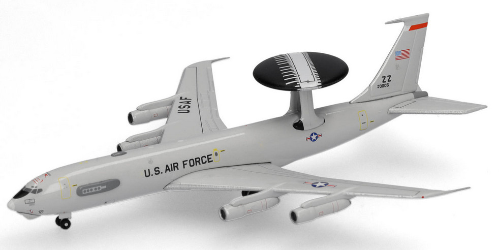 Maquette Boeing E-3 Sentry Herpa pour décoration de bureau de passionné