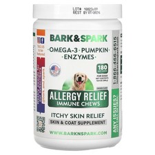 Allergy Relief Immune Chews, Itchy Skin Relief, For Dogs, Chicken, 180 Soft
