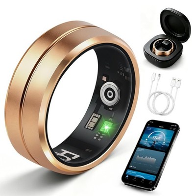 Smart Ring for Women Men Sleep Tracker Heart Rate Blood Oxygen IP68 Waterproof