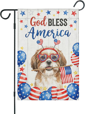 Funny  Memorial Day Independence Day House Flag for Patio, Lawn,Garden