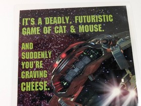 Iron Helix 1994 Sega CD Laminated Video Game Ad Retro Sci-Fi Promotion