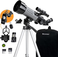 Travel Scope 70DX Portable Refractor Telescope 70Mm Aperture, Fully-Coated Gla