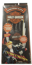 VTG HARLEY DAVIDSON Leather Gloves Motorcycle Black w/Sound Effects not Working