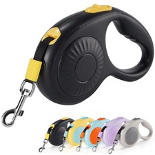 360  Tangle-Free Retractable Dog Leash with One-Handed Brake, Pause, Lock, 10...