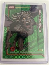 Topps 2026 Topps Chrome Marvel Evangeline #117 Green Xfractor 97/99