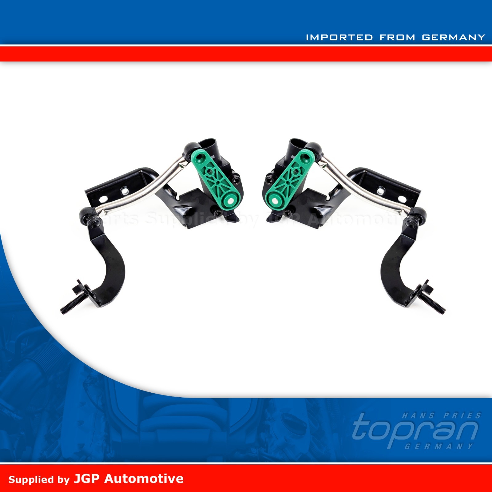 2x Headlight Level Sensors with Bracket Front Left and Right VW  Audi Seat Skoda