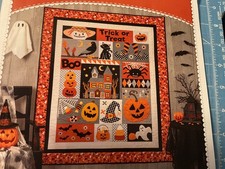 Vintage Haunt, zestaw BOM, tkaniny shabby, 18 klocków, gotowy rozmiar 53,5"x 65,5" nowy