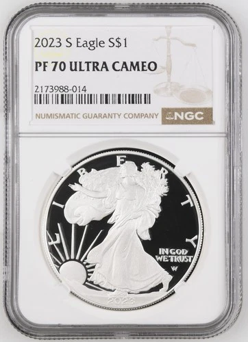 2023 S Bullion Silver Eagles NGC PF-70 ULTRA CAMEO
