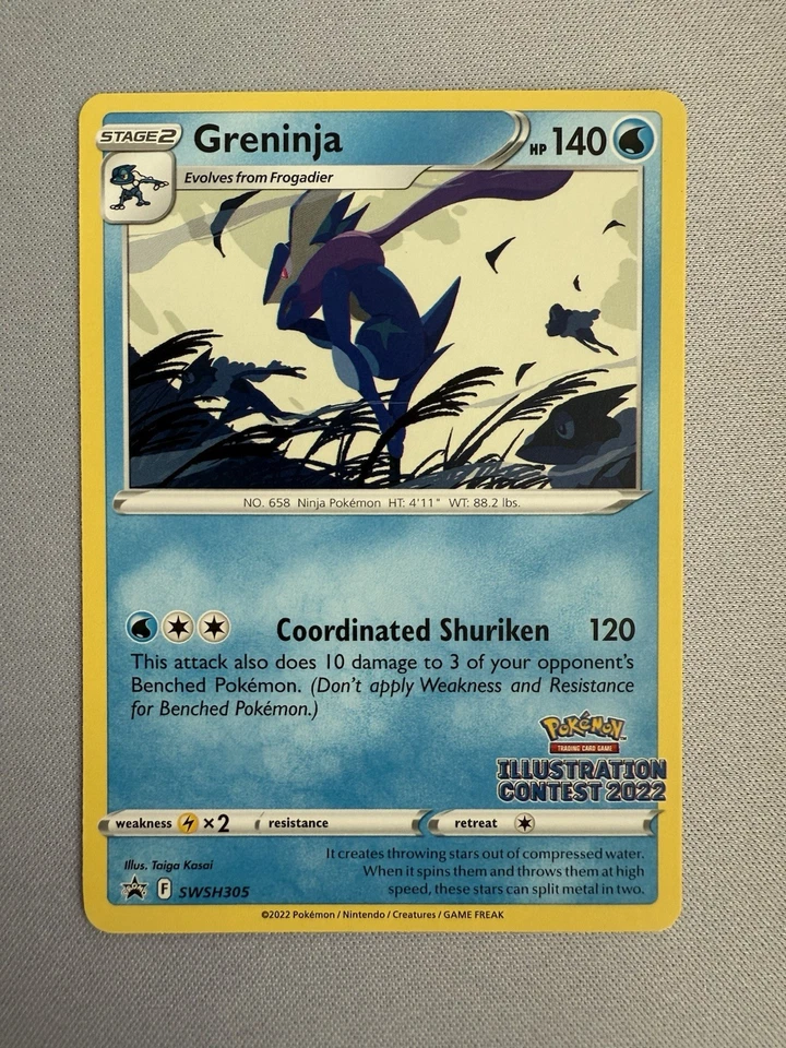 Greninja (Illustration Contest 2022) SWSH305 SWSH: Sword & Shield Promo Cards - Image 3 of 3