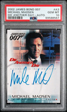 PSA 10 Michael Madsen Signed On Card Auto Autograph 2002 James Bond 007 A3 Falco