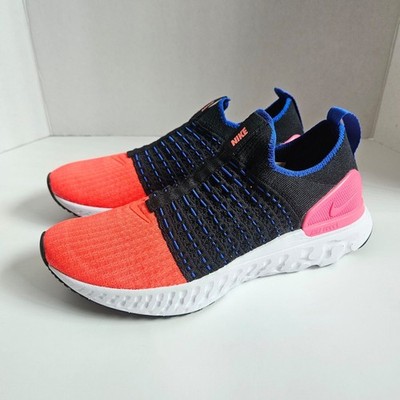 Nike React Phantom Run Flyknit 2 Black Hyper Pink Women s Size 7.5 NEW