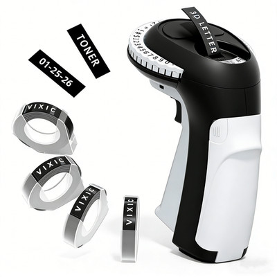 Compatible DYMO Embossing Label Maker with 5 DYMO Label Tapes | Organizer Xpress